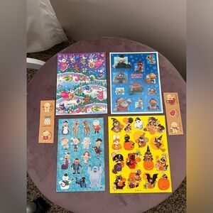 Vintage Holiday Stickers (including Lisa Frank!)